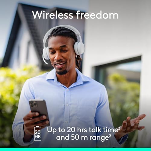 Logitech Zone Wireless 2 ES Noise Canceling Headset - Off-White - Image 5