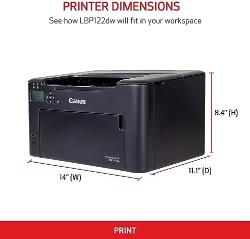 Canon imageCLASS LBP122dw - Wireless Monochrome Duplex Laser Printer - Image 2