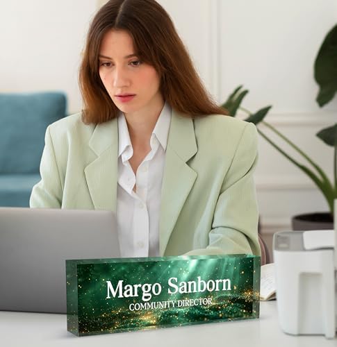 Custom Acrylic Name Plate for Office & Desk - Personalized for Women & Men, Perfect Office Gift - Image 5