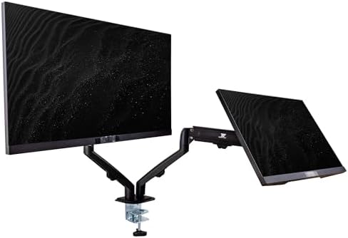 HP Series 3 Pro 324pe 24" FHD IPS Monitor with 5ms Response Time, Anti Glare, Flicker Free, VESA Mount (100mm), VGA, Displayport, HDMI, Black (B1GM5AA#ABA) 2 Pack w/DKZ Hub & ErgoFlexy Dual Mount Arms - Image 7