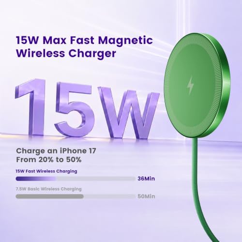 15W Wireless Charger for Apple MagSafe Charger, Magnetic Fast Charging Pad - Image 2