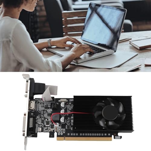 ASHATA GT 210 Graphics Card, 1GB DDR3 64Bit, PCI Express 2.0, DirectX 10.1, Single Fan, HDMI DVI VGA Interface for PC - Image 4