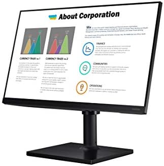 SAMSUNG FT45 Series 22-Inch FHD 1080p Computer Monitor, 75Hz, IPS Panel, HDMI, DisplayPort, USB Hub, Height Adjustable Stand, 3 Yr WRNTY (LF22T454FQNXGO),Black - Image 2