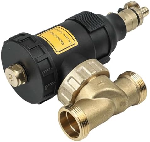 Central Water Heater Filter, Magnetic Sludge Separator for Boiler, DN20 3/4 Inch DN25 1 Inch DN32 1-1/4 Inch Threaded Connection, Scale Rust Removal, Stainless Steel Element(DN32/1-1/4 male) - Image 5