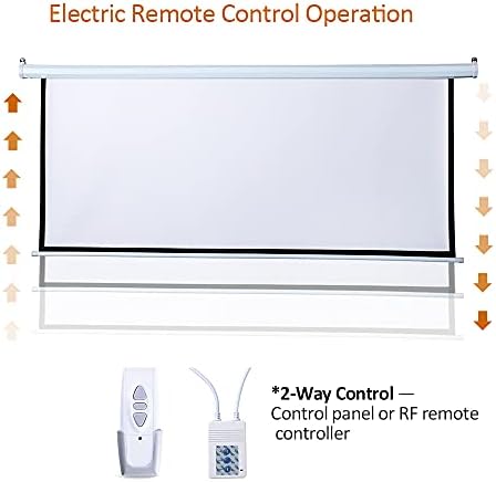 Auto Motorized Projector Screen w/Remote Control, 120 inch 4:3, Silver - Image 3