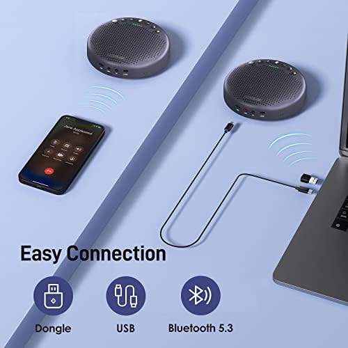 EMEET Luna Plus Kit Conference Speaker and Microphone with 8+1 Mics - Image 6