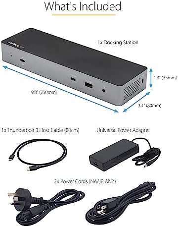 StarTech USB-C Dock for MacBook Pro/Air M1-M4, Dual 4K 60Hz, 10Gbps, 96W - Image 7