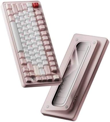 EVO75 Mechanical Keyboard (Spray-Coated Baby Pink, FR4) by Unknown
