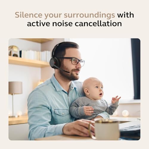 Jabra Evolve2 55 Mono Wireless Headset - Features AirComfort Technology, Noise-Cancelling Mics & Active Noise Cancellation - Works with UC Platforms Such as Zoom & Google Meet - Black - Image 6