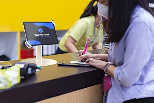 Anti-Theft iPad Desk Stand – CTA Desk Stand with Lockable Holder for iPad 10.9" 10th Gen - iPad 7th/8/9 Gen - iPad mini 6 - Galaxy Tab & More Tablets - White - (PAD-USGTW) - Image 7
