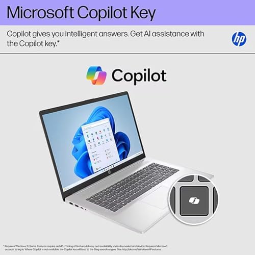HP 17.3 Inch Touchscreen Laptop for Business | Backlit Keyboard, Fingerprint Reader | Intel 10-Core 13th Gen i5 CPU | 32GB RAM, 2TB SSD | WiFi 6, Bluetooth 5.3 | Lifetime Microsoft 356 for the Web - Image 7