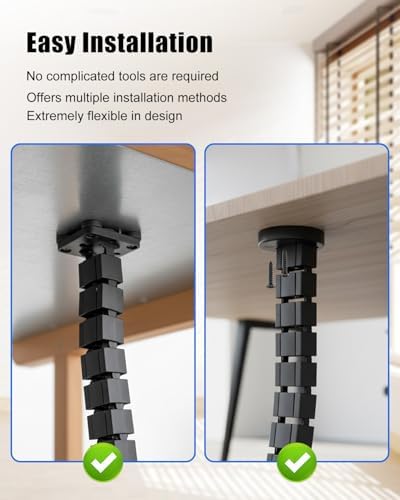 Under Desk Vertebrae Cable Management Spine Fit for Sit Stand Desk - Image 6