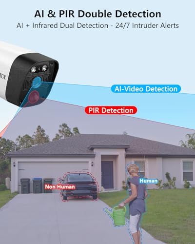 5MP Wireless Security Camera System with 10" Monitor & 4 WiFi Cameras - Image 5