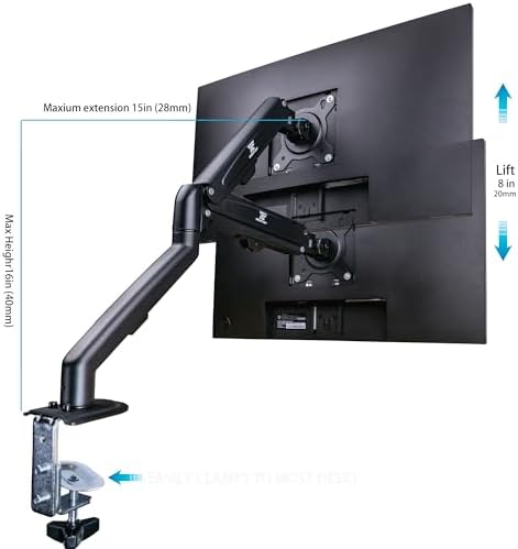 ASUS TUF Gaming 27" FHD IPS Monitor with 1ms Response Time, 180Hz Refresh Rate, Anti Glare, Flicker Free, VESA Mount (100mm), Displayport, HDMI, Black(VG279Q3A) w/DKZ Hub & ErgoFlexy Single Mount Arm - Image 6
