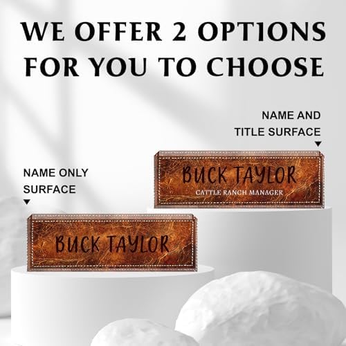 Custom Name Plate for Desk, Acrylic Desk Name Plate Personalized, Employee Appreciation Gifts, Office Desk Accessories for Women Men Teacher Nurse, Coworker Gifts for Manager Assistant (SaddleBrown) - Image 5