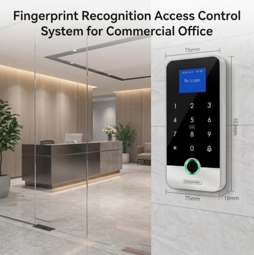 Tuya Smart Fingerprint Access Control Keypad, 4-in-1 Unlocking, RFID Card, Password, Mobile App Control, IP65 Waterproof, 1000 User Capacity for Home & Commercial Security - Image 6