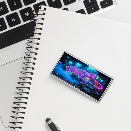 Electronic Graffiti Wall Stainless Steel Name Plate with Pin,Durable Personalized Name Tags,Name Badge for Business Work Lable Sign 1.4 * 2.8 in - Image 5