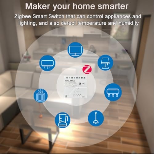 Zigbee Temperature Monitor Controller,4 Channel 12V Tuya app Remote Dry Contact Smart Relay Switch with Waterproof Temperature Sensor Probe(Tuya Zigbee hub needed) - Image 2