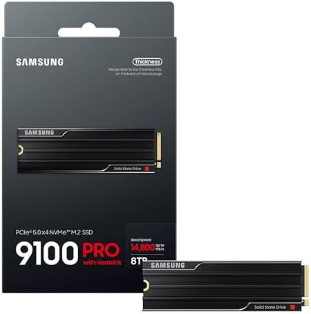 Samsung SSD 9100 PRO w/Heatsink 8TB, PCIe 5.0x4 M.2 2280, Up to 14,800MB/s - Image 3