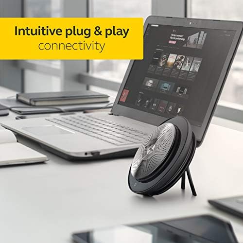 Jabra Speak 710 MS Wireless Bluetooth Speakerphone with Link 370 USB Adapter – Portable Conference Speaker for Holding Meetings Anywhere with Immersive Sound - Certified for Microsoft Teams - Image 4