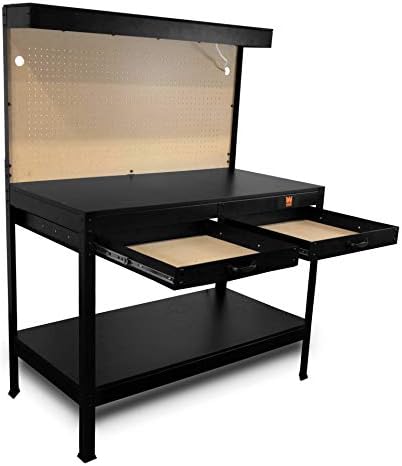 WEN WB4723 48-Inch Workbench with Power Outlets and Light - Image 2