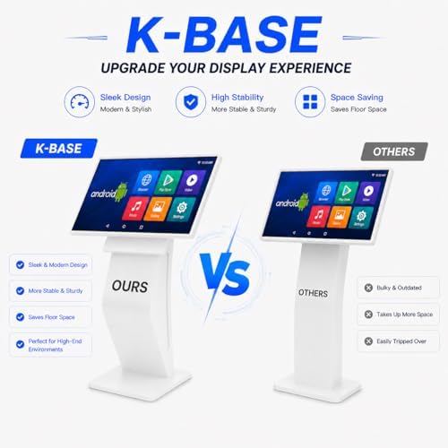 43" Touch Screen Kiosk, Android System, Install APP, Browser, K-Style Stand Digital Signage Display, Interactive Display Mall Navigation/Advertising/Retail Store - Image 6