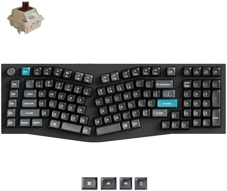 Keychron Q13 Ultra 8K Wireless Mechanical Keyboard, 96% Alice Ergonomic Layout with Numpad, Full Aluminum Custom Keyboard, ZMK, 8000Hz Polling Rate, Hot-Swappable RGB for Mac Windows Linux by Keychron