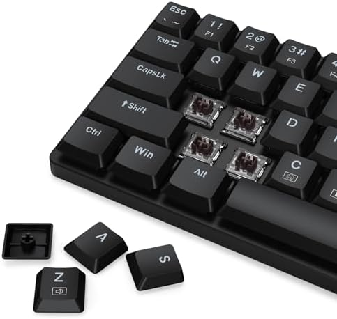 Redragon BS8773 Wireless Keyboard and Mouse Combo, 78 Keys 2.4Ghz Wireless Low-Profile Mechanical Brown Switch Keyboard w/Slim Compact Design & Single Blue Backlit, Comfort Grip 2400 DPI Max Mouse - Image 7