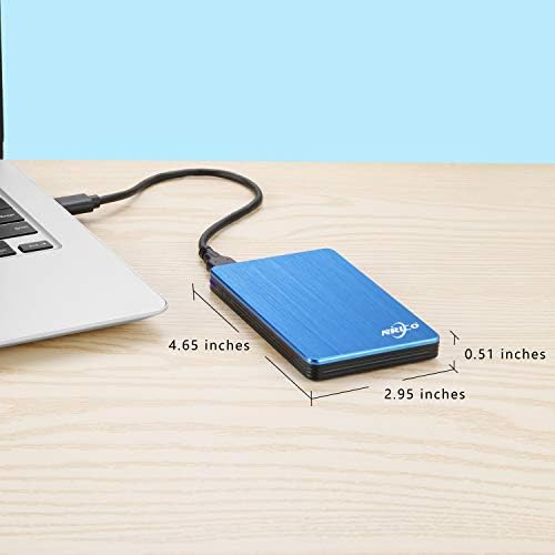 NRICO Portable External Hard Drive, USB 3.0, 2.5 Inch, Blue, 500,GB - Image 5