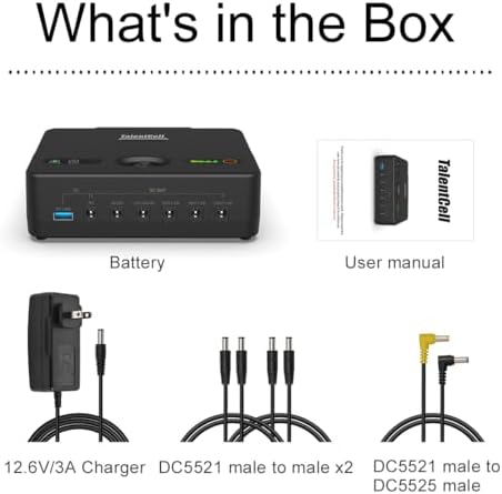 TalentCell Mini UPS Uninterrupted Power Supply, 142.08Wh DC 24/19/15/12/9/5V Lithium ion Battery Pack, Multiple Output for Wireless Router, Modem, LED Light, CCTV Camera and More - Image 7