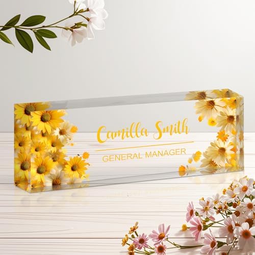 Ship Next Day Desk Name Plate Personalized, Custom Name Plate for Desk by Unknown