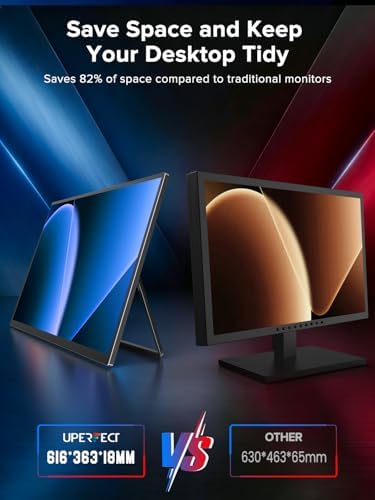 UPERFECT Portable Gaming Monitor 27”, Dual Mode 4K UHD 144Hz/FHD 288Hz - Image 5