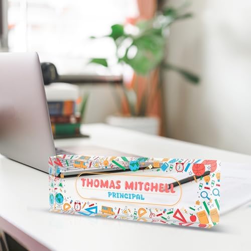 Personalized Name Plate for Desk, Custom Desk Name Plate, Acrylic Name Plate Office Desk Accessories, Personalized Office Gifts for Coworkers Teachers, Employee Appreciation Gifts (Teacher's Day) - Image 4