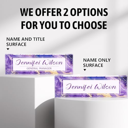 Custom Acrylic Name Plate for Office, Personalized Desk Decor for Women & Men, Employee Appreciation Gifts for Boss, Manager, Teacher, Nurse - Image 4