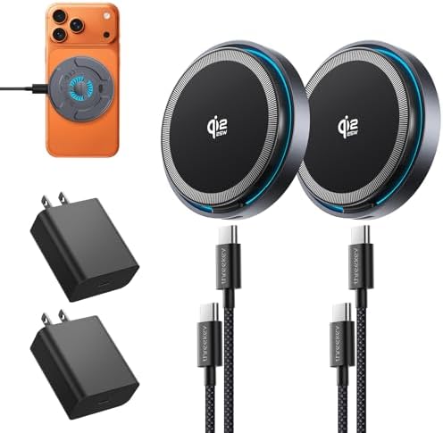 THREEKEY Qi2.2 25W Magnetic Wireless Charger with Cooling Fan by THREEKEY