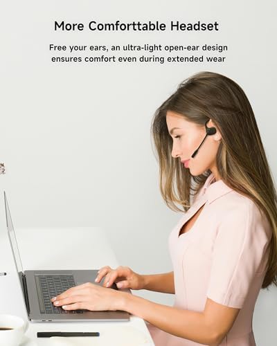 LOBKIN Open Ear Bluetooth Headphones with Noise Cancelling Mic - Image 2