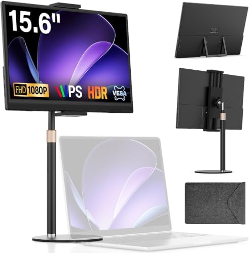 15.6" Portable Monitor with Stand FHD 1080P IPS Travel Monitor for Laptop by Unknown
