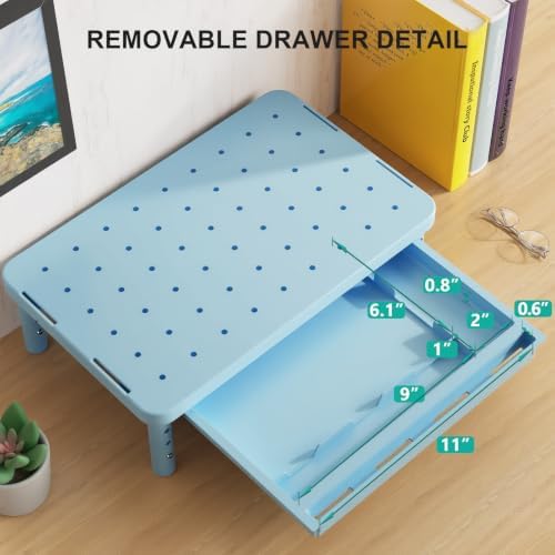WALI 3 Height Adjustable Computer Monitor Stand with Storage, up to 44 lbs - Image 7