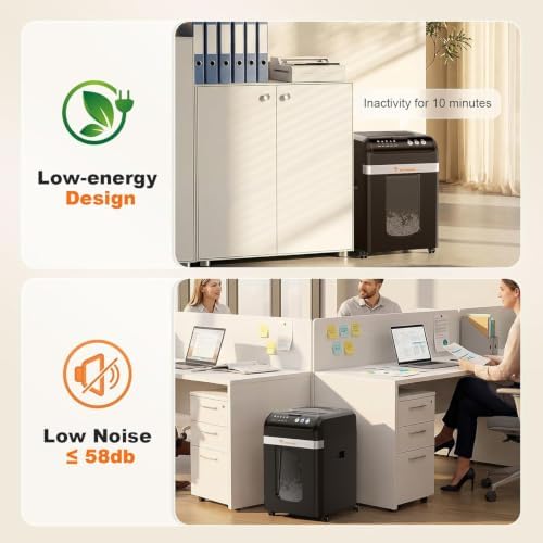 Bonsaii 200-Sheet Auto Feed Micro Cut Heavy Duty Paper Shredder for Office - Image 5