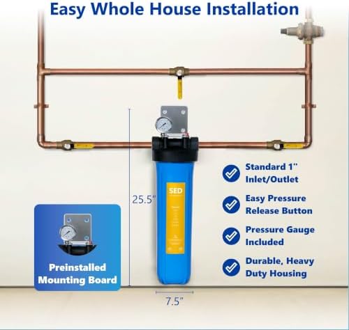 Express Water Whole House Water Filter, 1 Stage Sediment System - Image 5