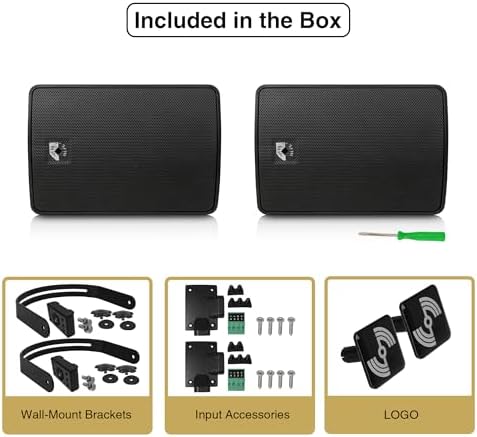 Sound Town Commercial Restaurant Bluetooth Amplifier + Surface-Mount Speaker Set, with One 6-Zone 70V/100V Amplifier with Bluetooth, 6 x 4.5-Inch Surface-Mount Speakers, Black (PAC180X6TV4B)… - Image 6