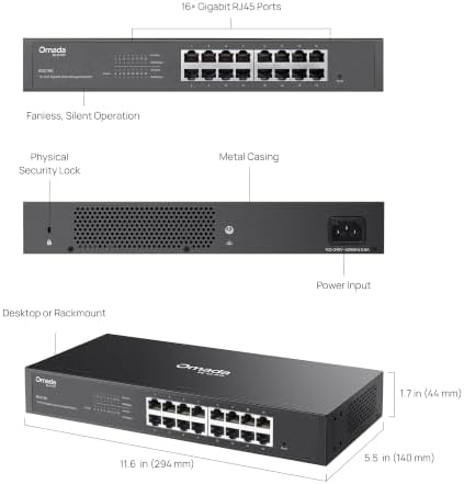 Omada ES216G, 16 Port Gigabit Easy Managed Switch - Image 6