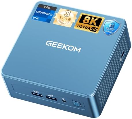 GEEKOM IT12 Mini PC,Intel i3-12300HE(Beats i5-12450H),8GB RAM(Up to 96GB) by GEEKOM
