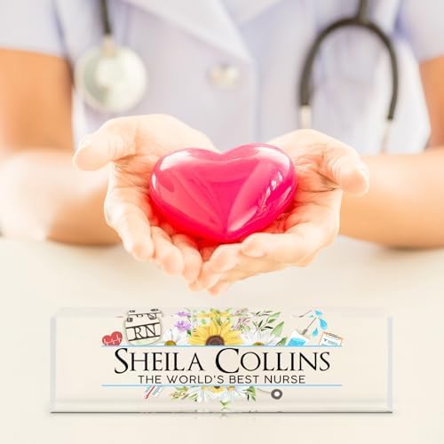 Custom Name Plate for Desk, Nurse Employee Appreciation Gifts, Office Decor - Image 4