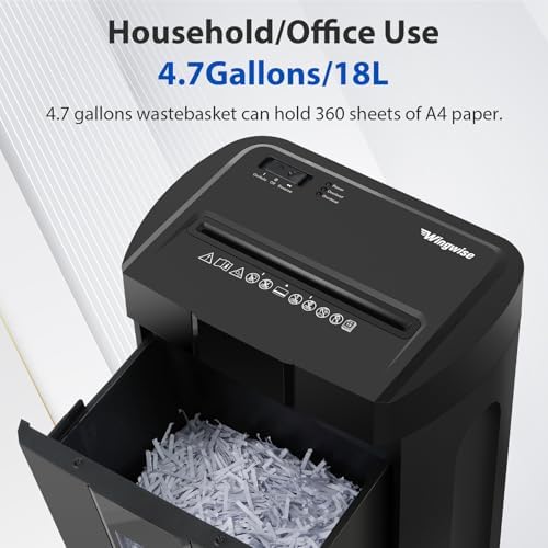 Wingwise Ultra Low Noise 48dB Paper Shredder for Home Office - Image 4
