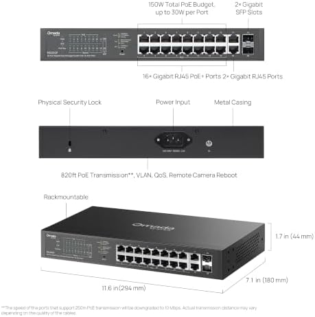 Omada ES220GP, 16 Port Gigabit Easy Managed PoE Switch - Image 7