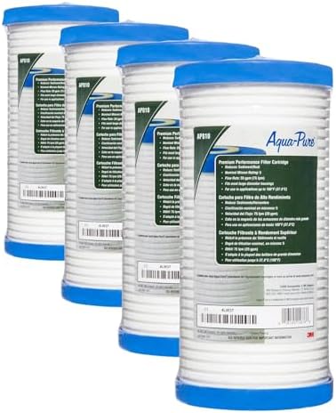 3M Aqua-Pure Whole House Replacement Water Filter AP810, For Aqua-Pure AP801, AP801-C, AP801T and AP801B Water Filtration Systems,White (Pack of 4) by Aqua-Pure