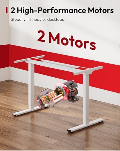 SANODESK Dual Motor 71''x 32'' Large Height Adjustable Standing Desk - Image 5