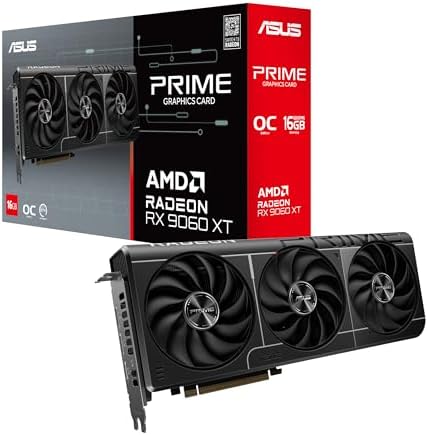 ASUS Prime Radeon RX 9060 XT 16GB GDDR6 OC Edition Gaming Graphics Card by Unknown