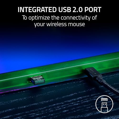 Razer Firefly V2 Pro Fully Illuminated RGB Gaming Mouse Mat, Phantom Green - Image 4
